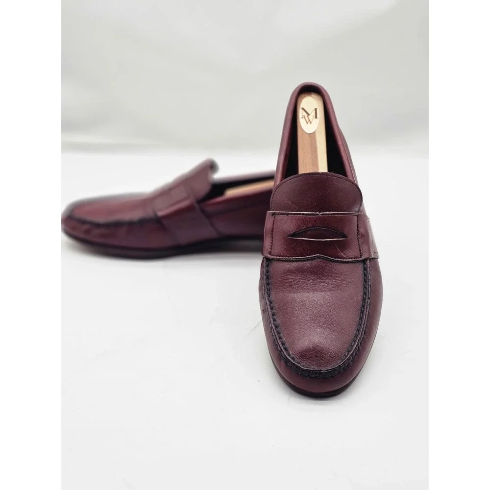 Halston III Penny Loafers Men's 9.5  Leather Slip On 613-0959 Casual Shoes